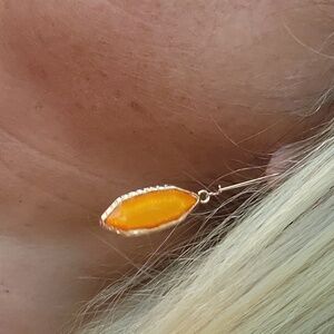 MANGO SHIMMER DROP EARRINGS